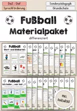Bild in der Beschreibung des Unterrichtsmaterials Präpositionen Fußball Bildkarten Arbeitsblatt DaZ - DaF von Mrs.Robinbird #1