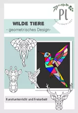 Bild in der Beschreibung des Unterrichtsmaterials Ostern: Tiere - geometrische Figuren im Kunstunterricht (Polygon) von Papillionis #1