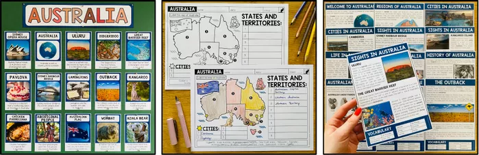 Bild in der Beschreibung des Unterrichtsmaterials AUSTRALIA - ENGLISH BUNDLE von MyTeachingFactory #4