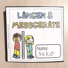 Bild in der Beschreibung des Unterrichtsmaterials Leporello Längen | Messgeräte & Körpermaße von nekoneko #1