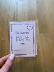 Bild in der Beschreibung des Unterrichtsmaterials Vatertag (Mini-Faltheft) von madamelöwenherz #1
