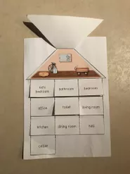 Bild in der Beschreibung des Unterrichtsmaterials Rooms in a house - Flap house von Unterricht mit Herz #3