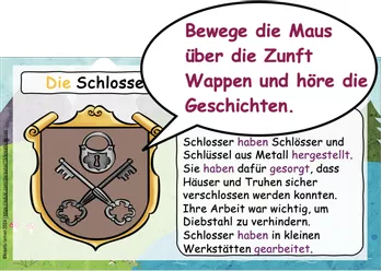 Bild in der Beschreibung des Unterrichtsmaterials Mittelalter Zünfte Lese-Lausch Präsentation von kreativ lernen #1