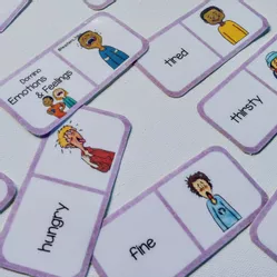 Bild in der Beschreibung des Unterrichtsmaterials Domino: Gefühle von Teachers Tales #1