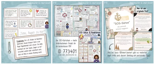 Bild in der Beschreibung des Unterrichtsmaterials SOS-Sätze für Lehrkräfte - in Konfliktsituationen sicher reagieren / Konfliktlösung Stress Unterrichtsstörungen Konflikte von Doodleteacher #5