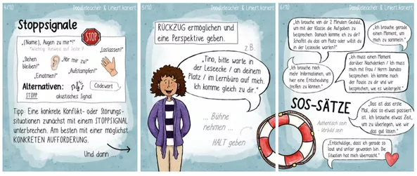 Bild in der Beschreibung des Unterrichtsmaterials SOS-Sätze für Lehrkräfte - in Konfliktsituationen sicher reagieren / Konfliktlösung Stress Unterrichtsstörungen Konflikte von Doodleteacher #4