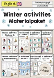 Bild in der Beschreibung des Unterrichtsmaterials Winter activities & Winter sports Bildkarten Flashcards Tafelmaterial - Englisch von Mrs.Robinbird #1