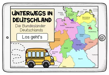 Bild in der Beschreibung des Unterrichtsmaterials DEUTSCHLAND - LERNWERKSTATT (analog und digital) von Unterrichtmitspass #1
