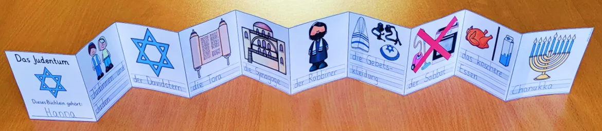 Bild in der Beschreibung des Unterrichtsmaterials Judentum Grundschule LEPORELLO Klasse 1 und 2 Ethik Religion (Weltreligionen) von Helles Köpfchen #2