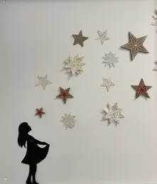 Bild in der Beschreibung des Unterrichtsmaterials Sterntaler - Weihnachtsdekoration (Basteln zu Weihnachten) von misserena #1