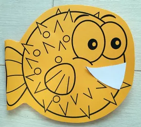 Bild in der Beschreibung des Unterrichtsmaterials Lesekugelfisch 2 (GS) farbig und schwarz-weiß von smilematerial #3