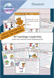Bild in der Beschreibung des Unterrichtsmaterials Lesen - Lesekrimis zu jahreszeitlichen Themen von Grundschul-Universum #1