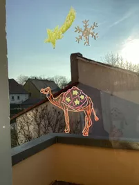 Bild in der Beschreibung des Unterrichtsmaterials Kamel-Karawane - Fensterbild mit Geschichte zu Dreikönig von illuBine #2