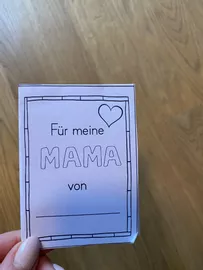 Bild in der Beschreibung des Unterrichtsmaterials Muttertag (Mini-Faltheft) von madamelöwenherz #1