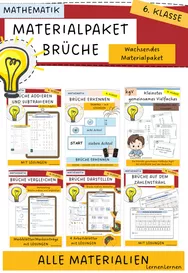 Bild in der Beschreibung des Unterrichtsmaterials Brüche auf dem Zahlenstrahl - Merkblatt mit Lösungen von Lernenlernen #1