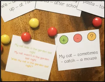 Bild in der Beschreibung des Unterrichtsmaterials Tenses Task Cards, Englische Zeiten, English Tenses, Grammatik Karten, Englisch Übungen | Present Simple, Present Progressive, Past Simple, Speaking, Grammar, 5., 6. Klasse von Unterrichtmitspass #2