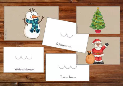 Bild in der Beschreibung des Unterrichtsmaterials Silben schwingen - Winter & Weihnachten - DaZ von FreuleinBerg #1