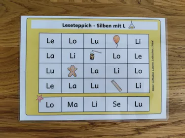 Bild in der Beschreibung des Unterrichtsmaterials Leseteppiche "Silben lesen" (Buchstabensynthese) von Frau Stachelmeier #1