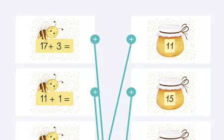 Bild in der Beschreibung des Unterrichtsmaterials Mathe Klasse 1 (Übungsheft, Freiarbeit, Fördermaterial) mit interaktiven Übungen von LernTagebuch #2