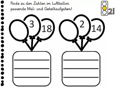 Bild in der Beschreibung des Unterrichtsmaterials Einmaleins - Tauschaufgaben und Umkehraufgaben trainieren - 38 Aufgabenkarten in drei Schwierigkeitsstufen von abc shop #2