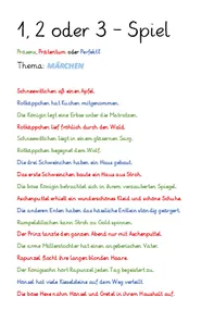 Bild in der Beschreibung des Unterrichtsmaterials 5 Spiele: Märchen von Blattwerk #6