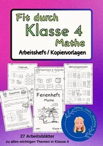 Bild in der Beschreibung des Unterrichtsmaterials Arbeitsblätter - "Flächen und Raummaße" - Mathe von Jenna_erklärt_die_Welt #1