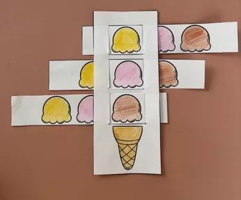 Bild in der Beschreibung des Unterrichtsmaterials Eiscreme / Eis - Kombinatorik / Wahrscheinlichkeit - differenziert von Odd Bird & Company #1