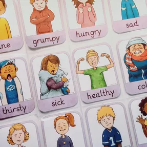Bild in der Beschreibung des Unterrichtsmaterials Flashcards: Emotions & Feelings von Teachers Tales #1