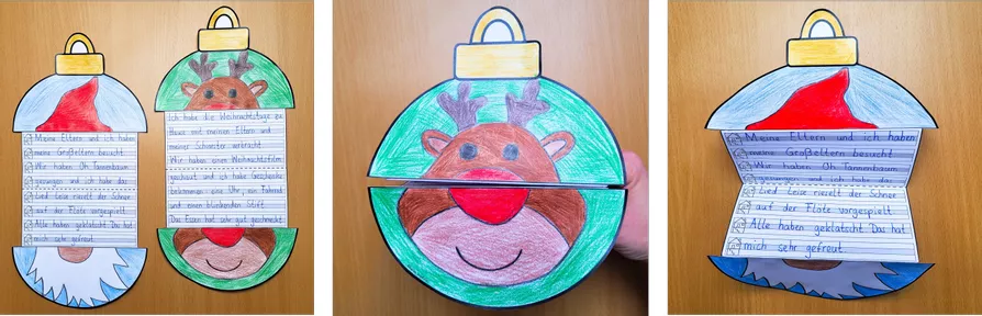 Bild in der Beschreibung des Unterrichtsmaterials Weihnachten Reflexion – Schreibimpuls Klasse 1-2 von Helles Köpfchen #1