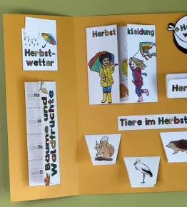 Bild in der Beschreibung des Unterrichtsmaterials Mini-Lapbook - Jahreszeit Herbst Klasse 1/2 von Eat Teach Sleep #2