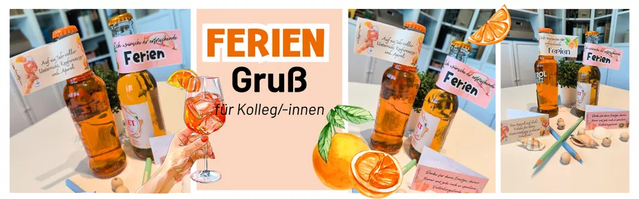 Bild in der Beschreibung des Unterrichtsmaterials Feriengruß Sommerferien | Kollegen | Lehrerkollegen von ms.doubtfire #1