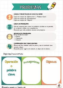 Bild in der Beschreibung des Unterrichtsmaterials CAJA DE PROBLEMAS _ ¡Otra manera de hacer matemáticas! von Piedra Papel o Tijera ✂ #1
