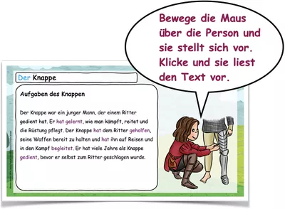 Bild in der Beschreibung des Unterrichtsmaterials Menschen im Mittelalter Lese-Lausch Präsentation von kreativ lernen #1