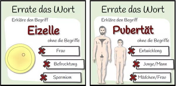Bild in der Beschreibung des Unterrichtsmaterials Errate das Wort-Spiel - Sexualkunde von Dr.Teach #1