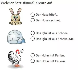 Bild in der Beschreibung des Unterrichtsmaterials Lese-Mal-Blätter Teil 3 für die 1. Klasse (14 ABs) von abc shop #2