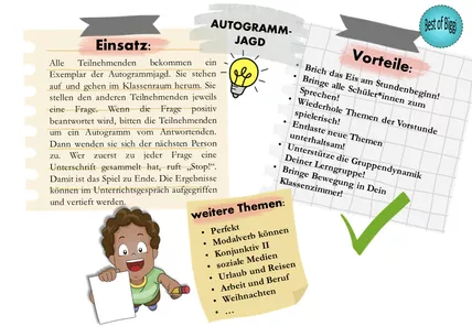 Bild in der Beschreibung des Unterrichtsmaterials Autogrammjagd Winter Wortschatz ab Niveau A1 DaF DaZ Bingo Spiel von Best_of_Biggi #1