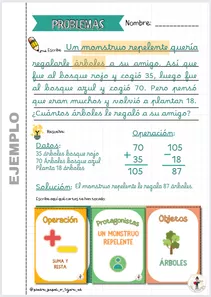 Bild in der Beschreibung des Unterrichtsmaterials CAJA DE PROBLEMAS _ ¡Otra manera de hacer matemáticas! von Piedra Papel o Tijera ✂ #2