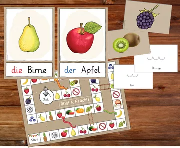 Bild in der Beschreibung des Unterrichtsmaterials Obst - Materialpaket - DaZ - DaF von FreuleinBerg #1