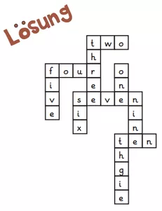 Bild in der Beschreibung des Unterrichtsmaterials Englisch-Vokabeln in Form von Kreuzworträtseln darstellen (treasure chest, cross words) von abc shop #1