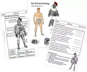 Bild in der Beschreibung des Unterrichtsmaterials Materialpaket: Das Leben im Mittelalter von kreativ lernen #1