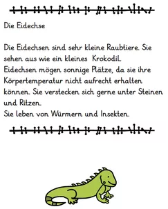 Bild in der Beschreibung des Unterrichtsmaterials 90 Sachtexte, zu 15 Tieren (Abschreibtexte, Groß- und Kleinschreibung, Wortarten, Fehler korrigieren) von abc shop #1