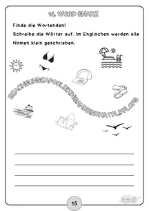 Bild in der Beschreibung des Unterrichtsmaterials gehirn-gerechter Sommerspaß Englisch Klasse 3/4 von Jacqueline Pentrack #2