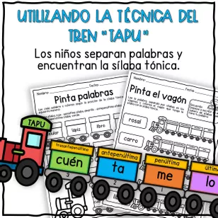 Bild in der Beschreibung des Unterrichtsmaterials SÍLABA TONICA | IDENTIFICANDO LA FUERZA DE LAS PALABRAS von Escritores Brillantes #1