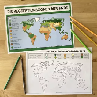 Bild in der Beschreibung des Unterrichtsmaterials Vegetationszonen der Erde - Lernwerkstatt (Materialpaket) von Unterrichtmitspass #1