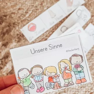 Bild in der Beschreibung des Unterrichtsmaterials Sinne Leporello Unsere Sinne & Sinnesorgane von FreuleinBerg #1