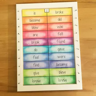 Bild in der Beschreibung des Unterrichtsmaterials ZUORDNEN: Irregular verbs (past simple) von Unterrichtmitspass #1