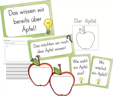 Bild in der Beschreibung des Unterrichtsmaterials Apfel 1. Stunde: Einführungsstunde - Vorwissen von FreuleinBerg #1