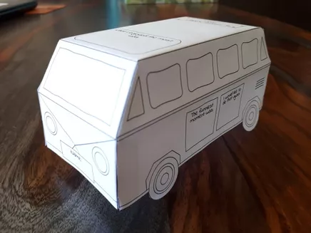 Bild in der Beschreibung des Unterrichtsmaterials Summer holiday report: My holiday bus (Bastelvorlage) von Mindful School Life #1