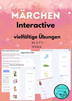 Bild in der Beschreibung des Unterrichtsmaterials Märchen kreuz und quer- Das Gesamtpaket von Blattwerk #2