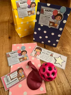 Bild in der Beschreibung des Unterrichtsmaterials Geburtstagsgeschenk: Verpackungssticker Lehrer:in von LoriLei #1